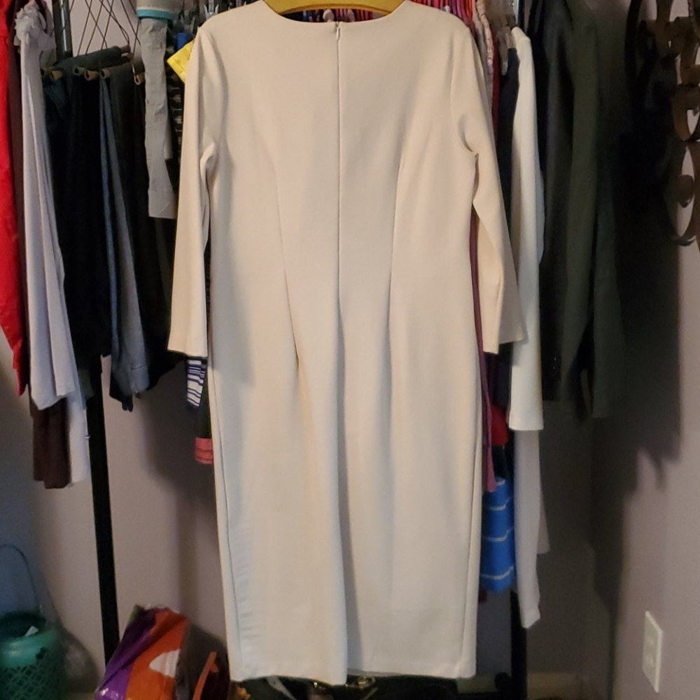 Emploi cream colored midi dress - Picture 2 of 4